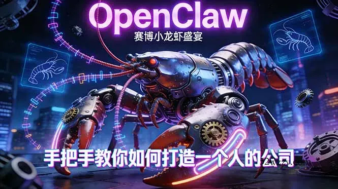 OpenClaw，小龙虾-从产品到爆款的成长之路，手把手教你如何打造一个人的公司-微众资源
