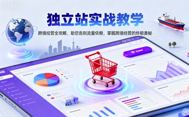 独立站实战教学，跨境经营全攻略，助您告别流量依赖，掌握跨境经营的终极奥-微众资源