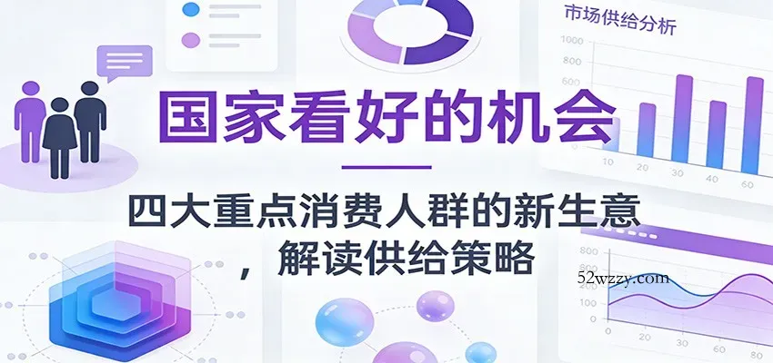 公众号付费文章：国家看好的机会，四大重点消费人群的新生意，解读供给策略-微众资源