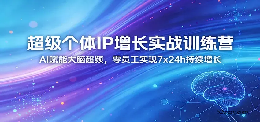 超级个体IP增长实战训练营：AI赋能大脑超频，零员工实现7x24h持续增长(更新)-微众资源