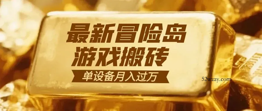 冒险岛游戏搬砖 一组账号月利润9000+-微众资源