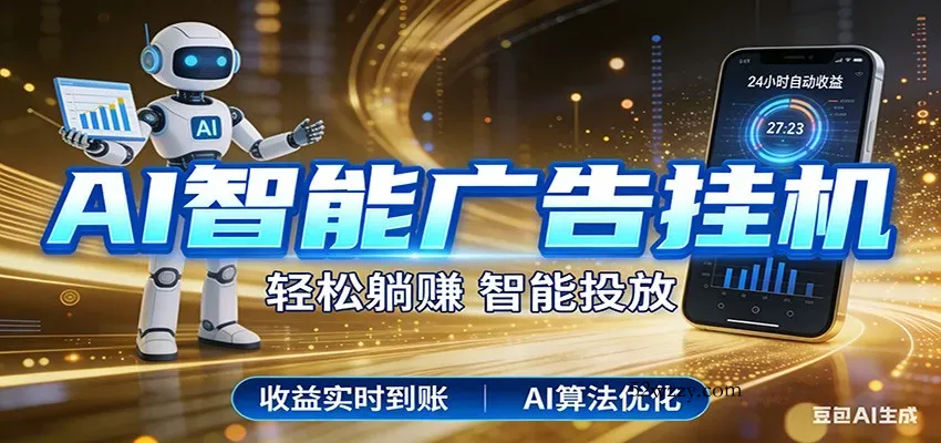 智能广告挂机新时代，利用碎片化时间实现稳定被动收益，AI帮你持续盈利-微众资源