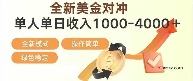日赚1700—4000+，全新美金对冲项目，合规稳定，创业优选，可放大。-微众资源