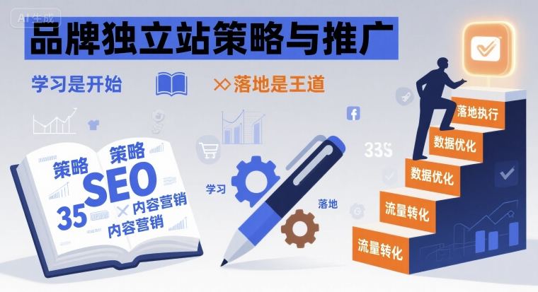 品牌独立站策略与推广，学习是开始，落地是王道-微众资源