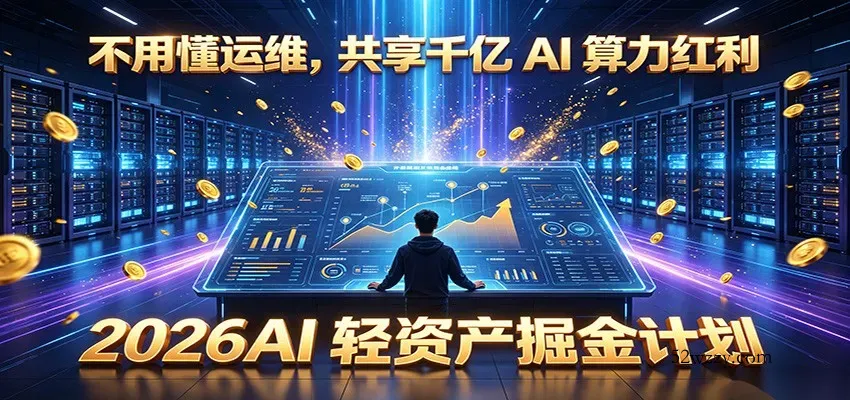 不用懂运维，共享千亿 AI 算力红利，2026AI 轻资产掘金计划-微众资源