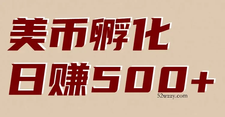 美币孵化项目：电脑全自动挂机赚美金，小白轻松上手-微众资源