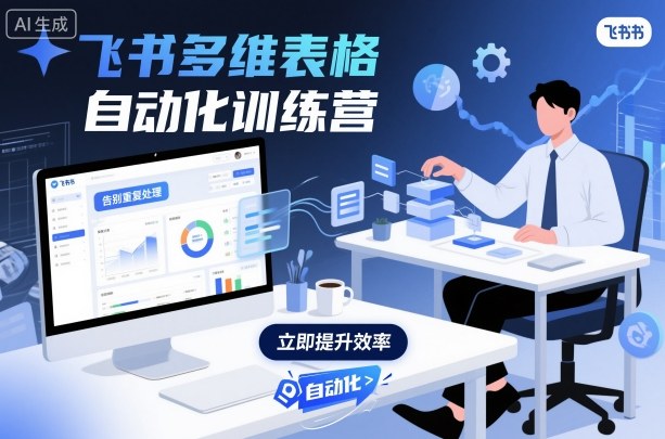 飞书多维表格自动化训练营，手把手教你告别重复处理，用多维表格开启高效办公新模式-微众资源