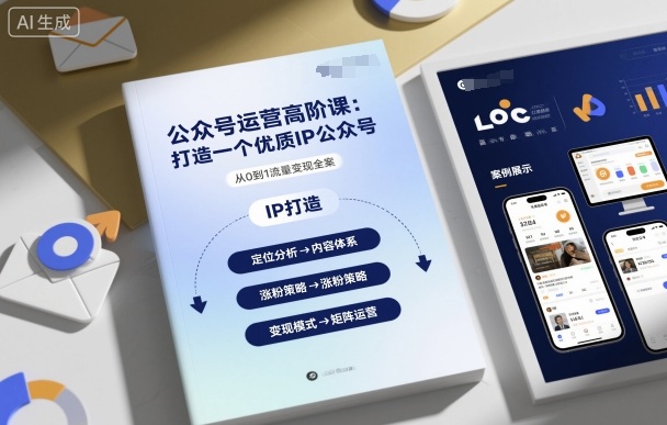 公众号运营高阶课，打造一个优质IP公众号-微众资源
