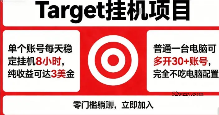 海外平台Target商品浏览曝光，24小时运行无需人工值守，日收益100美刀+电脑可多开【揭秘】-微众资源