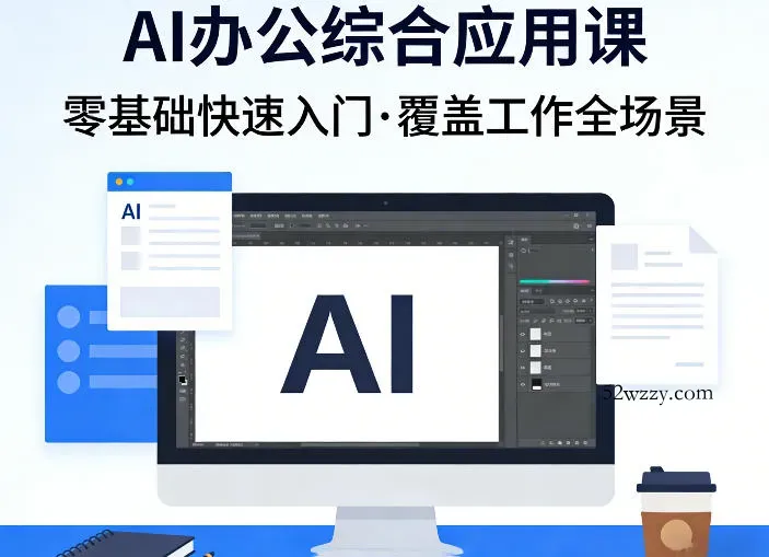 AI办公综合应用课，零基础快速入门，覆盖了工作中各种应用场景-微众资源