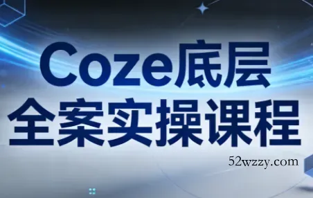 华仔·Coze底层全案实操课程(更新)-微众资源