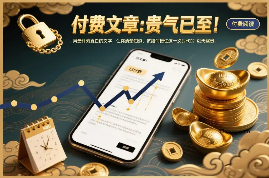 付费文章：贵气已至！用最朴素直白的文字，让你清楚知道，该如何接住这一次时代的泼天富贵-微众资源