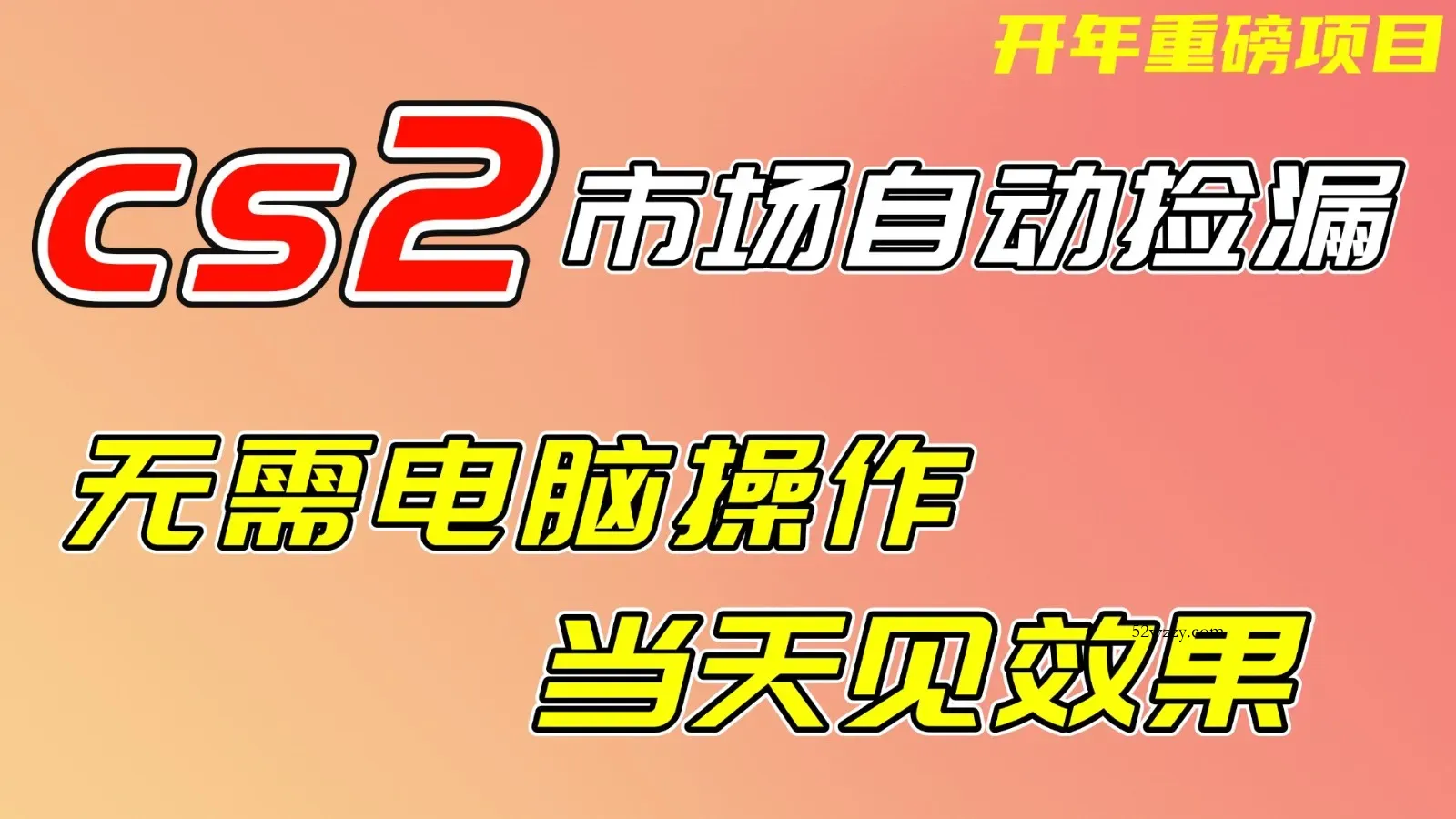 CS2市场挂机项，无需电脑操作，无需进入游戏，当天见效果，支持任何形式验证-微众资源