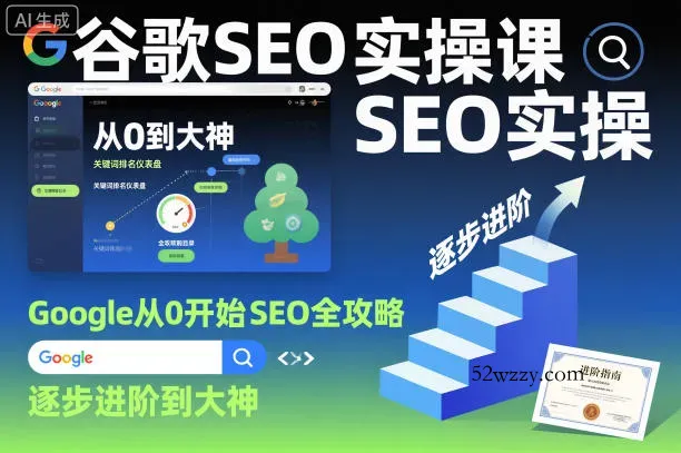 谷歌SEO实操课,Google从0开始SEO全攻略,逐步进阶到大神