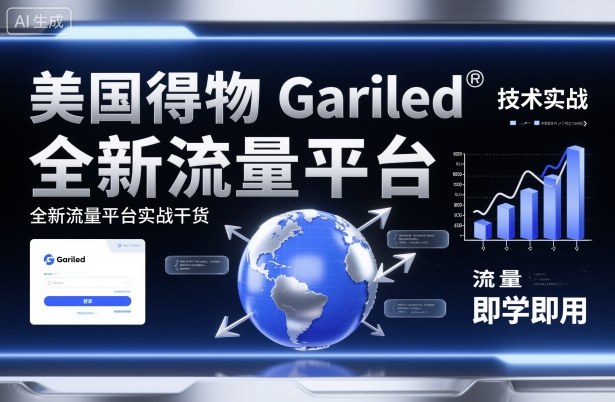 美国得物Gariled技术实战，全新流量平台实战干货，即学即用-微众资源