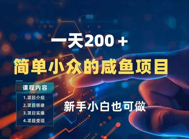 一天收入2张,一个简单小众的咸鱼项目,0门槛小白也能做