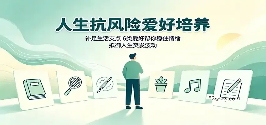 人生抗风险爱好培养：补足生活支点，6类爱好帮你稳住情绪，抵御人生突发波动-微众资源