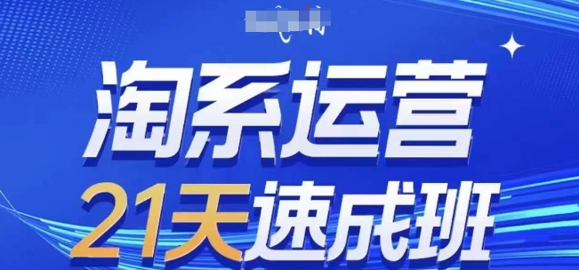 淘系运营21天速成班(更新25年3月)，0基础轻松搞定淘系运营，不做假把式-微众资源
