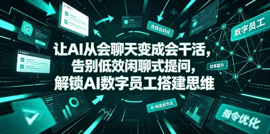 让AI从会聊天变成会干活，告别低效闲聊式提问，解锁AI数字员工搭建思维-微众资源
