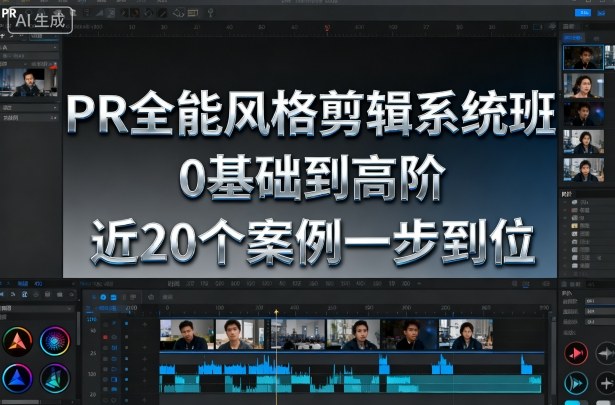 PR全能风格剪辑系统班，0基础到高阶，近20个案例一步到位-微众资源