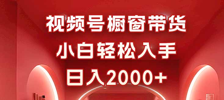 视频号橱窗带货，小白轻松入手，日入2000+-微众资源