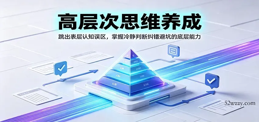 高层次思维养成：跳出表层认知误区，掌握冷静判断纠错避坑的底层能力-微众资源
