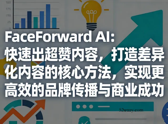 FaceForward AI：快速出超赞内容，打造差异化内容的核心方法，实现更高效的品牌传播与商业成功-微众资源