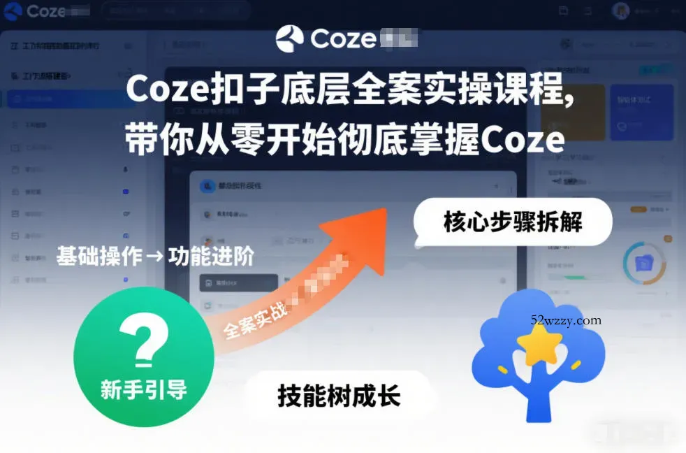 Coze扣子底层全案实操课程，带你从零开始彻底掌握Coze(更新3月)-微众资源