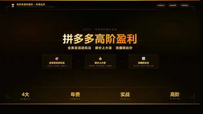 拼多多高阶盈利年费会员(更新3月31-微众资源