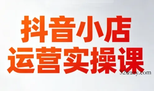 李老师·抖音小店运营实操课(更新2026)-微众资源