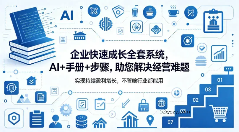 企业快速成长全套系统，AI+手册+步骤，助您解决经营难题，实现持续盈利增长，不管啥行业都能用-微众资源