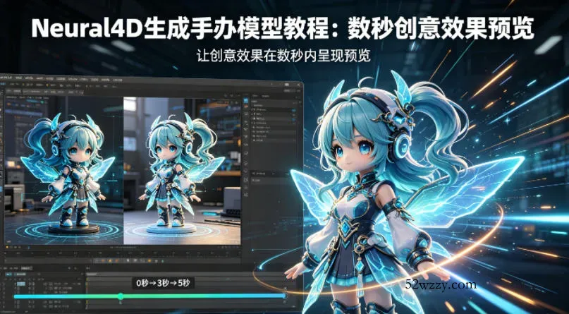 Neural4D生成手办模型教程，让创意效果在数秒内呈现预览-微众资源