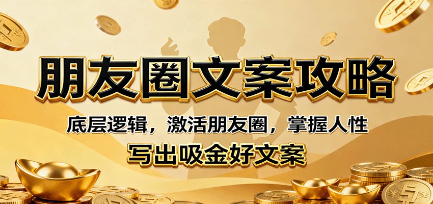 朋友圈文案攻略：底层逻辑，激活朋友圈，掌握人性，写出吸金好文案-微众资源