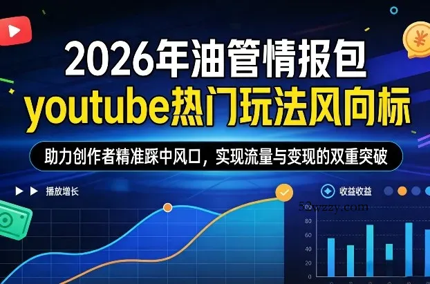 2026年油管情报包，youtube热门玩法风向标，助力创作者精准踩中风口，实现流量与变现的双重突破(更新0330)-微众资源