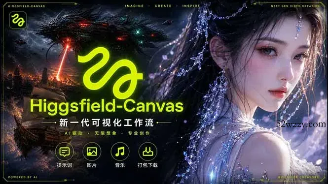 Higgsfield Canvas AI视频制作详解，节点式工作流搭建，重构新式视频创作完整教程-微众资源