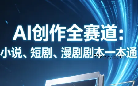 AI创作全赛道：小说、短剧、漫剧剧本一本通(更新5月)-微众资源