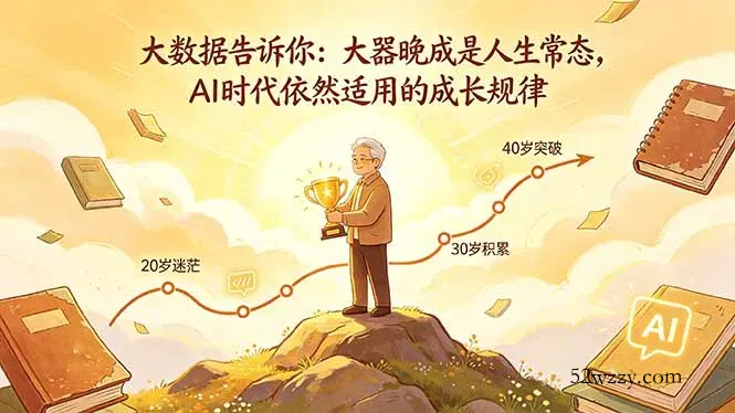 付费文章：大数据告诉你：大器晚成是人生常态，AI 时代依然适用的成长规律-微众资源