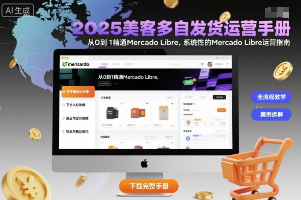 2025美客多自发货运营手册：从0到1精通Mercado Libre，系统性的Mercado Libre运营指南-微众资源