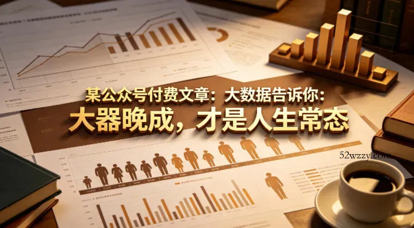 某公众号付费文章：大数据告诉你：大器晚成，才是人生常态-微众资源