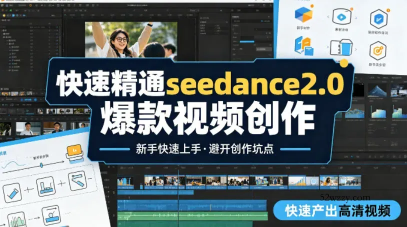 快速精通seedance2.0爆款视频创作，快速产出高清视频，避开大量创作坑点，新手也能快速上手-微众资源