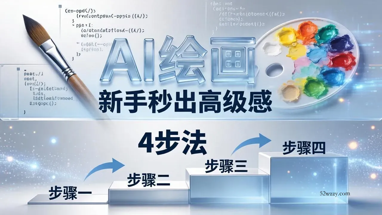 AI绘画入门别再硬磕了！即梦4步法：万能提示词公式+BRTR框架，新手秒出高级感-微众资源