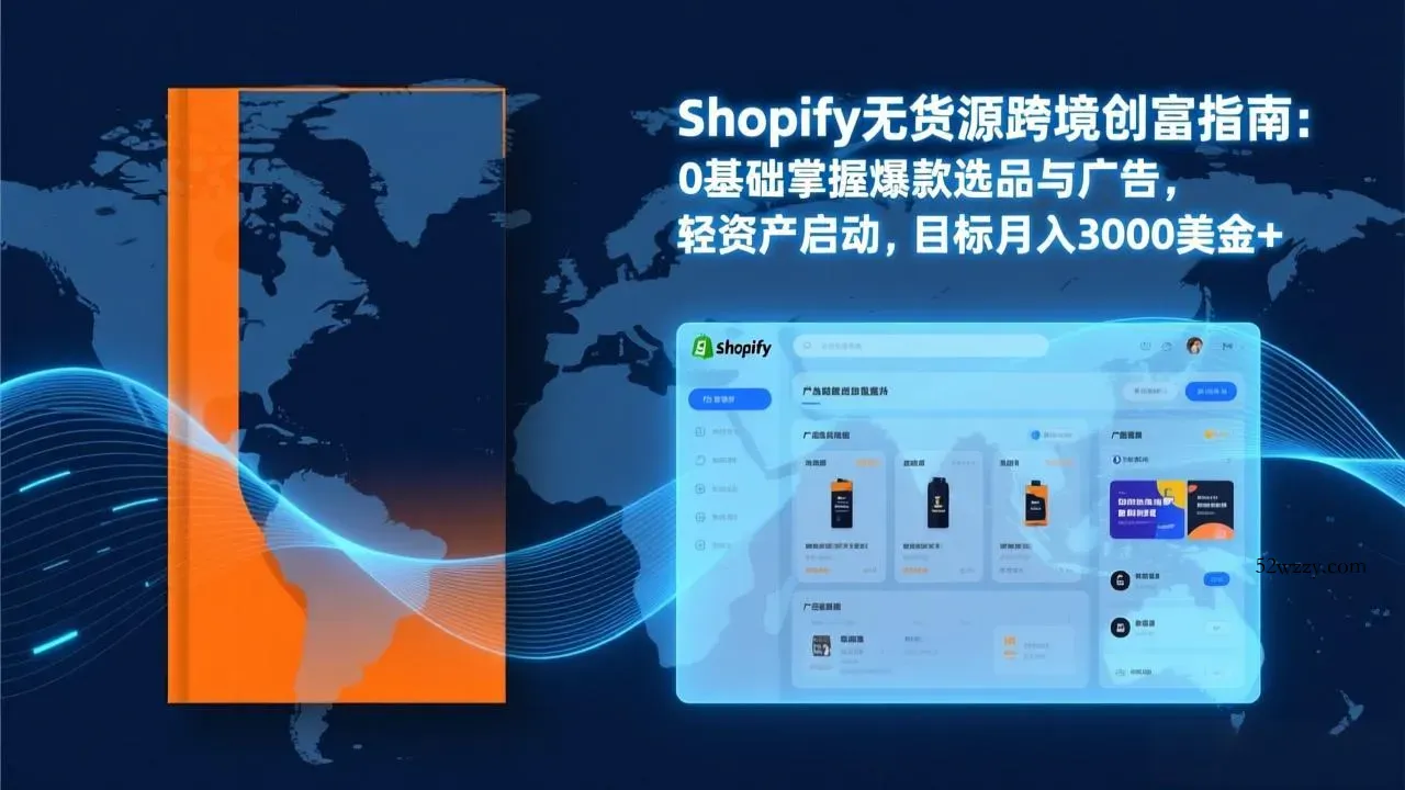 Shopify爆款打法实战：从选品到广告投放，复制爆款模型，驱动独立站月销售额破万刀-微众资源