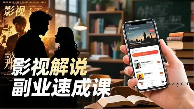 Tk影视解说副业速成课，软件安装、全流程实操、爆款预设，新手两周变现-微众资源
