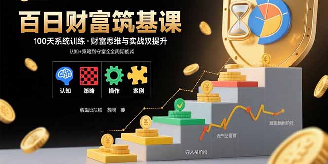 百日财富筑基课：认知+策略+实操+案例拆解 实现从创富到守富全周期能力-微众资源