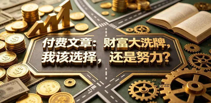 付费文章：财富大洗牌，我该选择，还是努力？-微众资源
