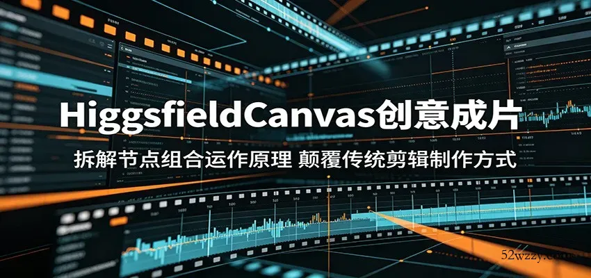 HiggsfieldCanvas创意成片：拆解节点组合运作原理，颠覆传统剪辑制作方式-微众资源