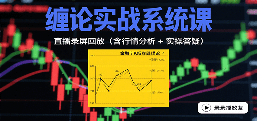 缠论实战系统课：直播录屏回放(含行情分析 + 实操答疑(更新10月)-微众资源