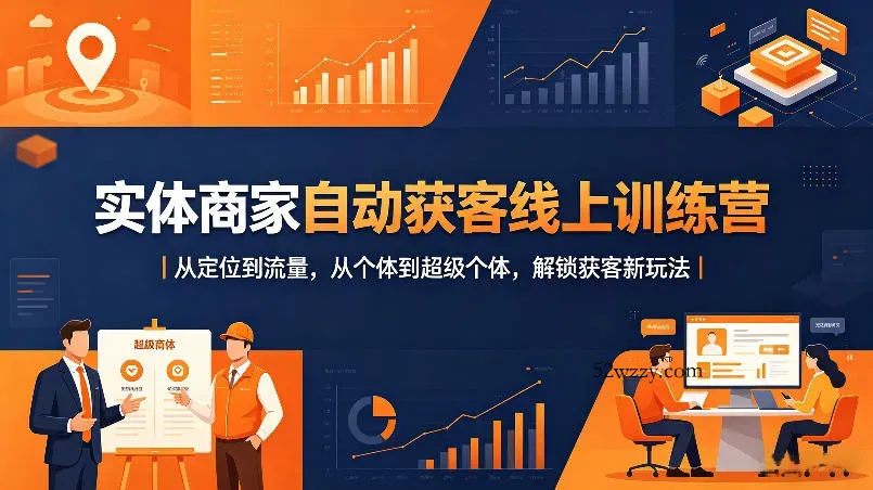 实体商家自动获客线上训练营｜从定位到流量，从个体到超级个体，解锁获客新玩法-微众资源
