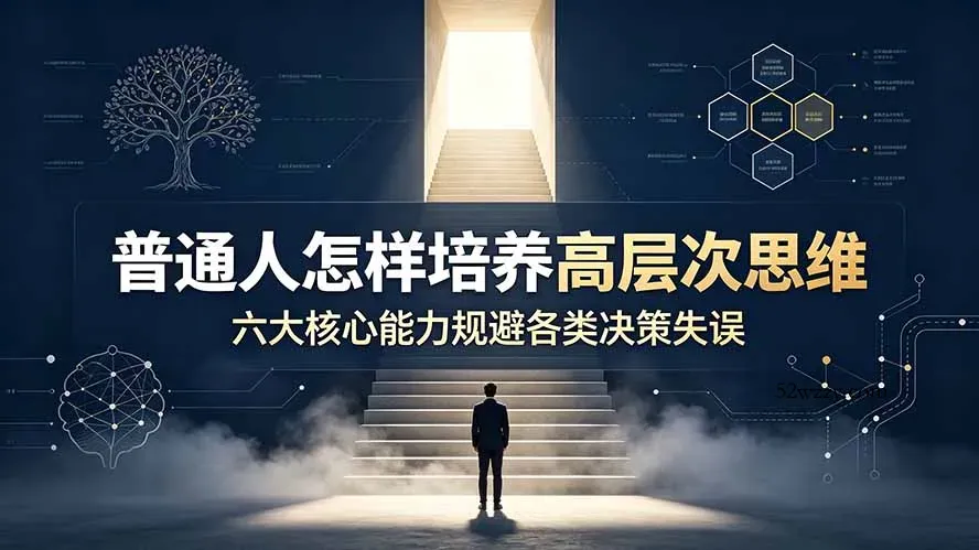 付费文章：普通人怎样培养高层次思维，六大核心能力规避各类决策失误-微众资源