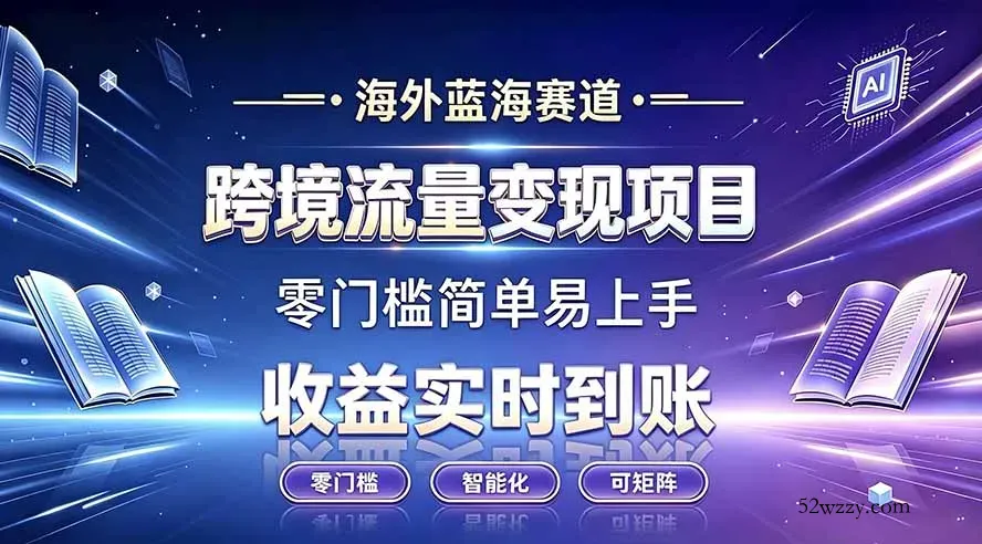 海外蓝海赛道 跨境流量变现项目 收益实时到账 零门槛简单易上手-微众资源